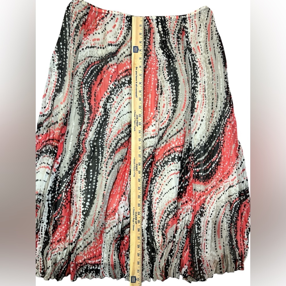 Vintage broomstick Elastic waist lined long skirt Y2K work office loose fit